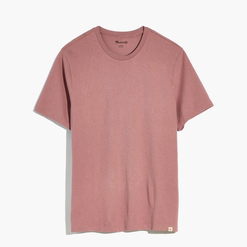 Madewell Men's Relaxed Tee Mauve Shadow Short Sleeve Like New NWOT
